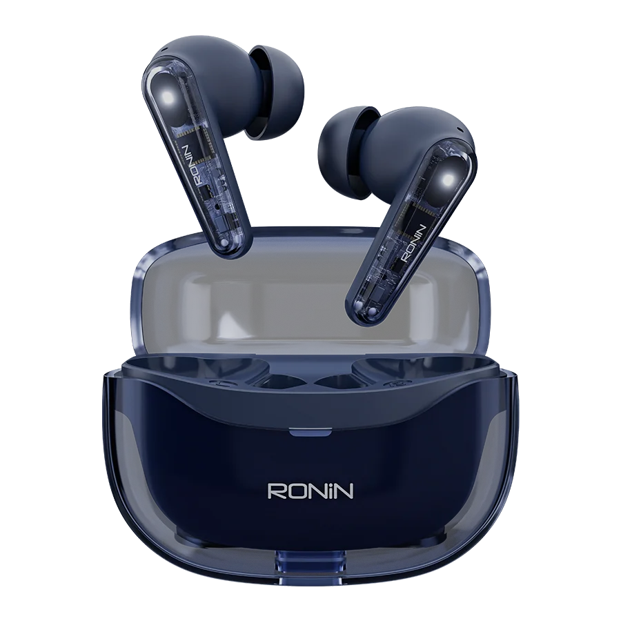 Ronin Lucid R-7135 | Transparent Earbuds, Quad-Mic ENC image 4