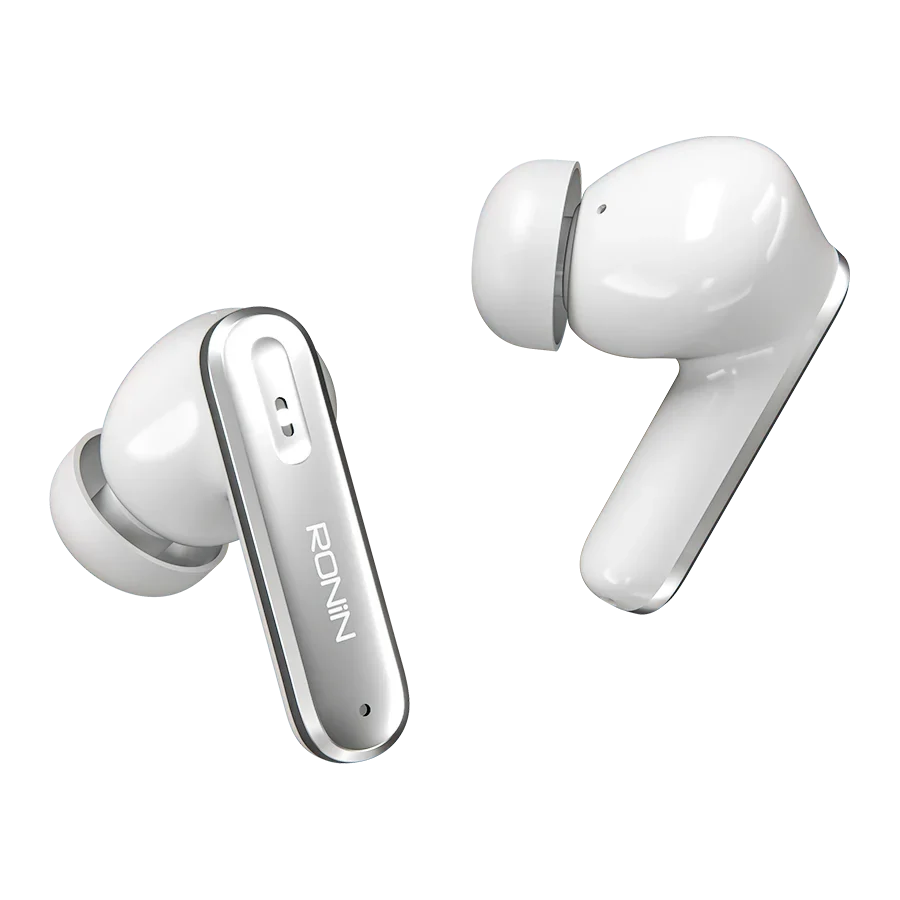 Ronin Vesper R-7075 White | ANC + 50ms Gaming Earbuds image 2