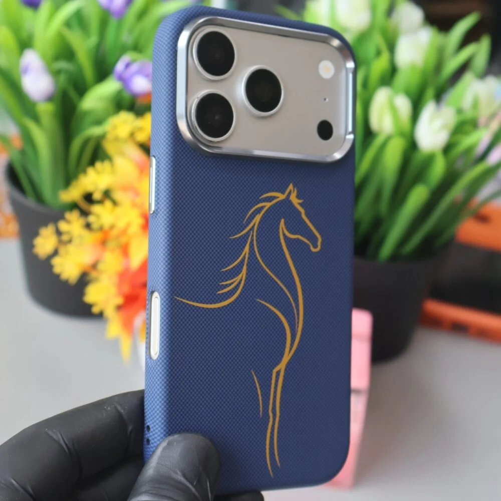 Luxo Horse MagSafe Case for iPhone 17 Pro | Blue PC Case M024 image 3