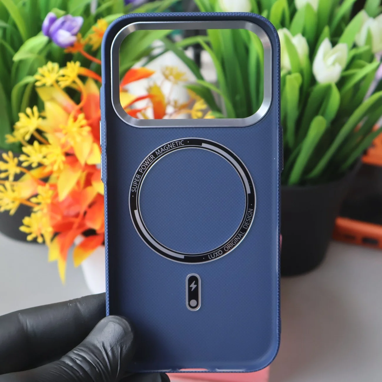 Luxo Horse MagSafe Case for iPhone 17 Pro | Blue PC Case M024 image 4