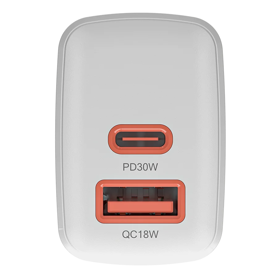 Flux R-6030 Charger | 30W Fast Charging, Multi-Port White Charger image 4