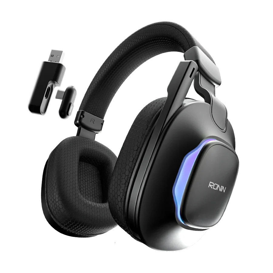 Hurricane R-1515 Gaming Headphones | 25ms Low Latency, RGB Lighting, Bluetooth 5.4